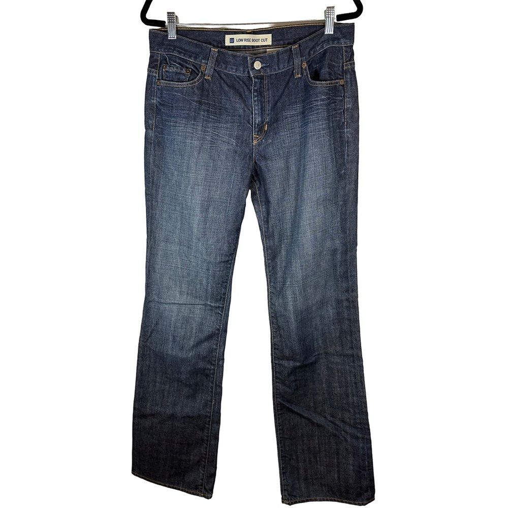 GAP Low Rise Bootcut Jeans | Made in USA | Dark Wash Y2K Denim - Picture 2 of 9
